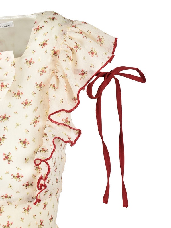Rose Ribbon Flower Onepiece 詳細画像 ブルー 16
