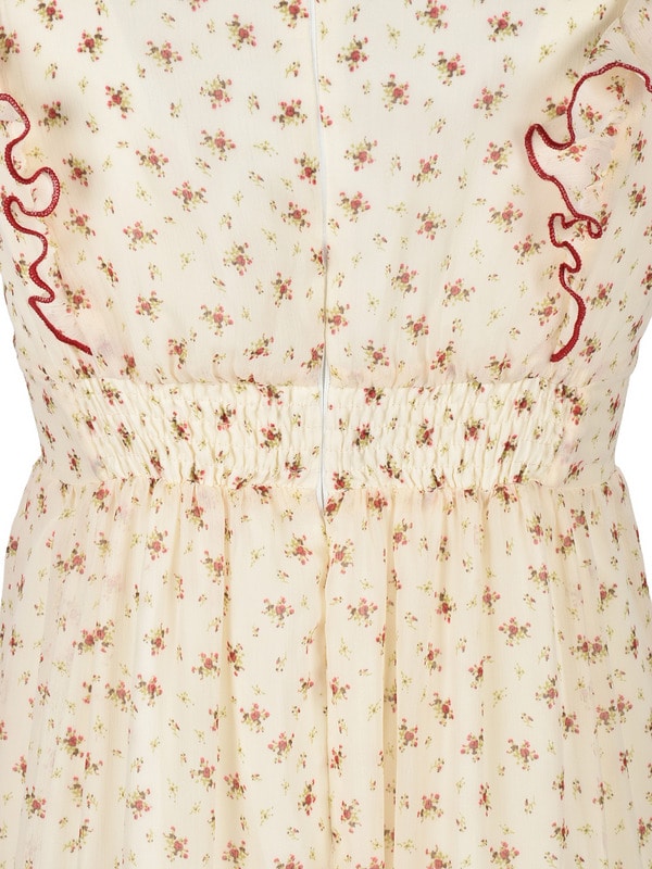 Rose Ribbon Flower Onepiece 詳細画像 ブルー 16
