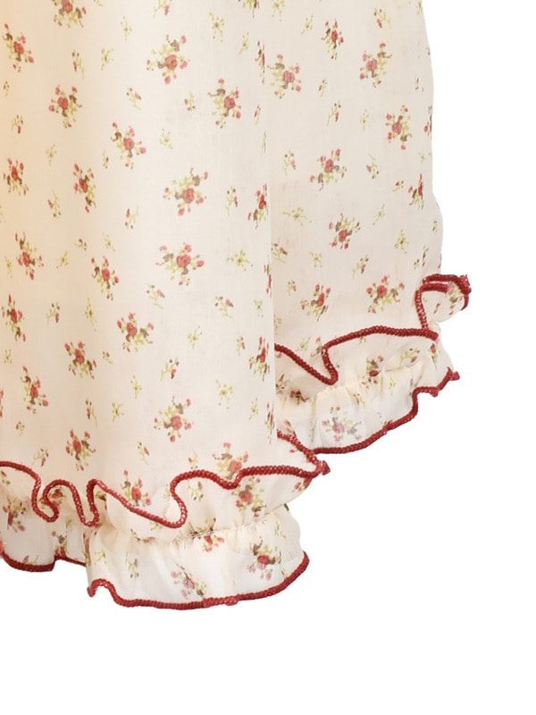 Rose Ribbon Flower Onepiece 詳細画像 ブルー 16