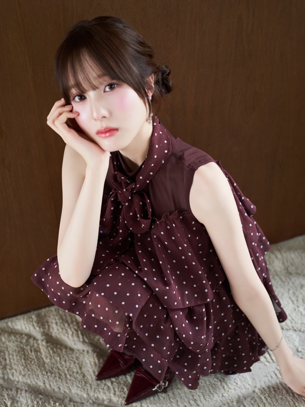 Rose Ribbon Tiered Mini Onepiece 詳細画像 ブラックチェック 16