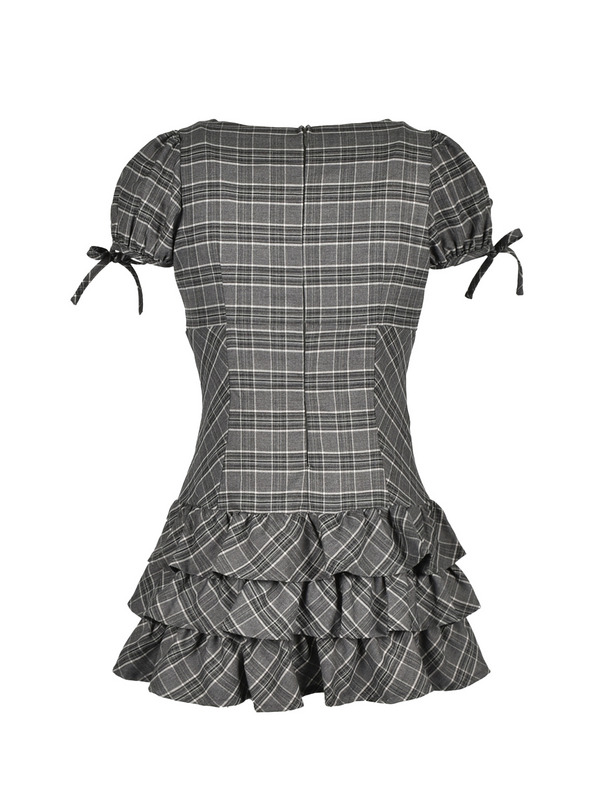 Front Ribbon Teired Mini Onepiece 詳細画像 ベージュ 16