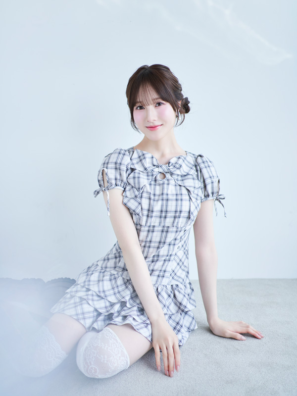 Front Ribbon Teired Mini Onepiece 詳細画像 ベージュ 16