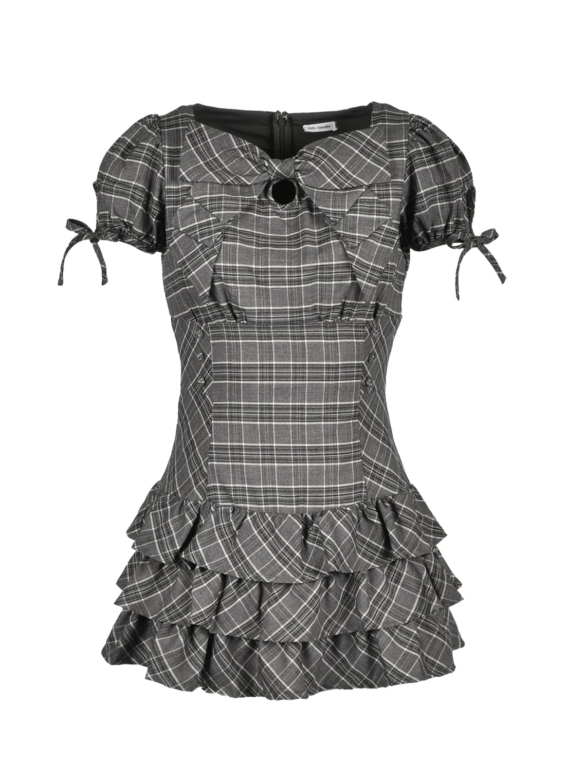 Front Ribbon Teired Mini Onepiece｜evelyn（エブリン）公式通販サイト