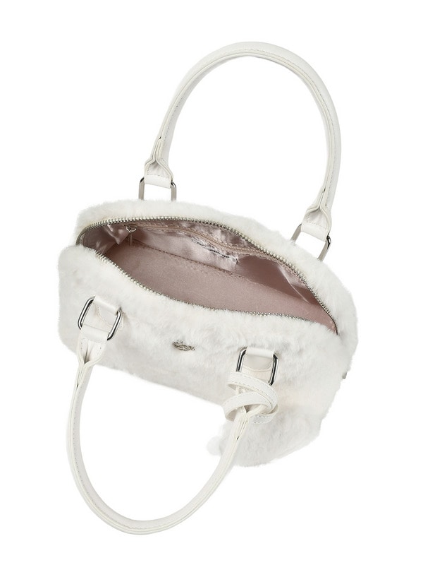Original Logo Fur Bijou Shoulder Bag 詳細画像 ブラック 16