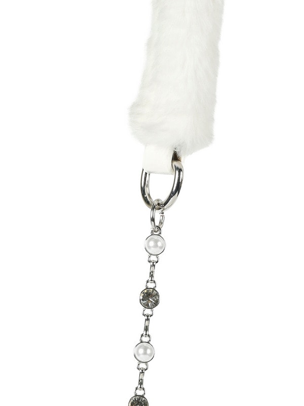 Original Logo Fur Bijou Shoulder Bag 詳細画像 ブラック 16