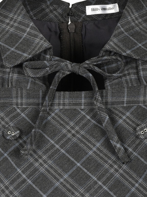 Double Pleats Check Mini Onepiece 詳細画像 ブラウン 16