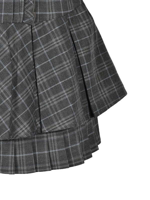 Double Pleats Check Mini Onepiece 詳細画像 ブラウン 16