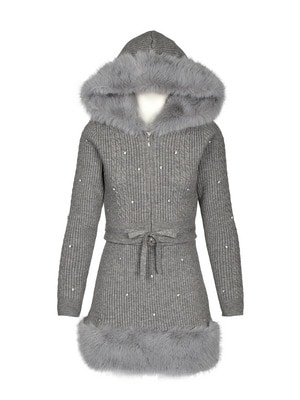 Fur Bijou Knit Parker Setup