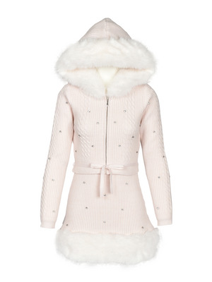 Fur Bijou Knit Parker Setup