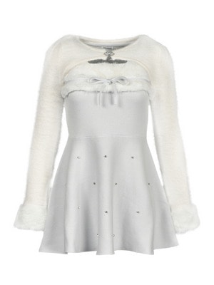 Fur Bijou Knit Mini Onepiece