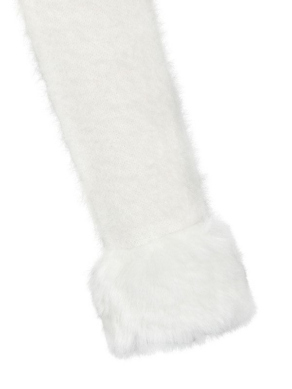 Fur Bijou Knit Mini Onepiece 詳細画像 ブラック 16