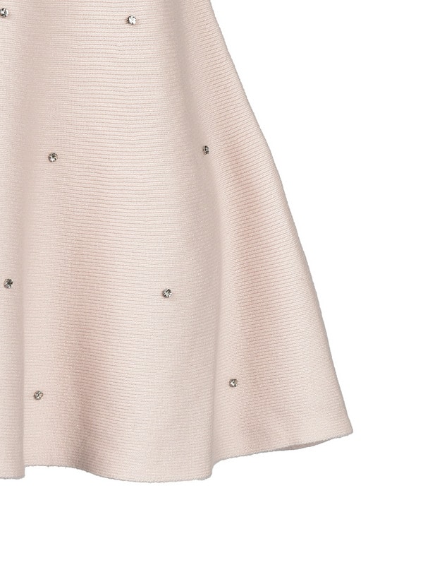 Fur Bijou Knit Mini Onepiece 詳細画像 ブラック 16