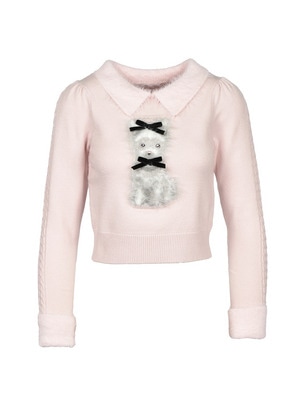 Original Dog Ribbon Collar Knit
