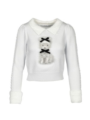 Original Dog Ribbon Collar Knit