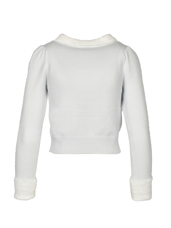 Original Dog Ribbon Collar Knit 詳細画像 オフホワイト 16