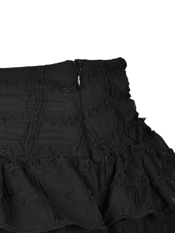 Collar Bijou Tiered Skirt Set 詳細画像 オフホワイトドット 16