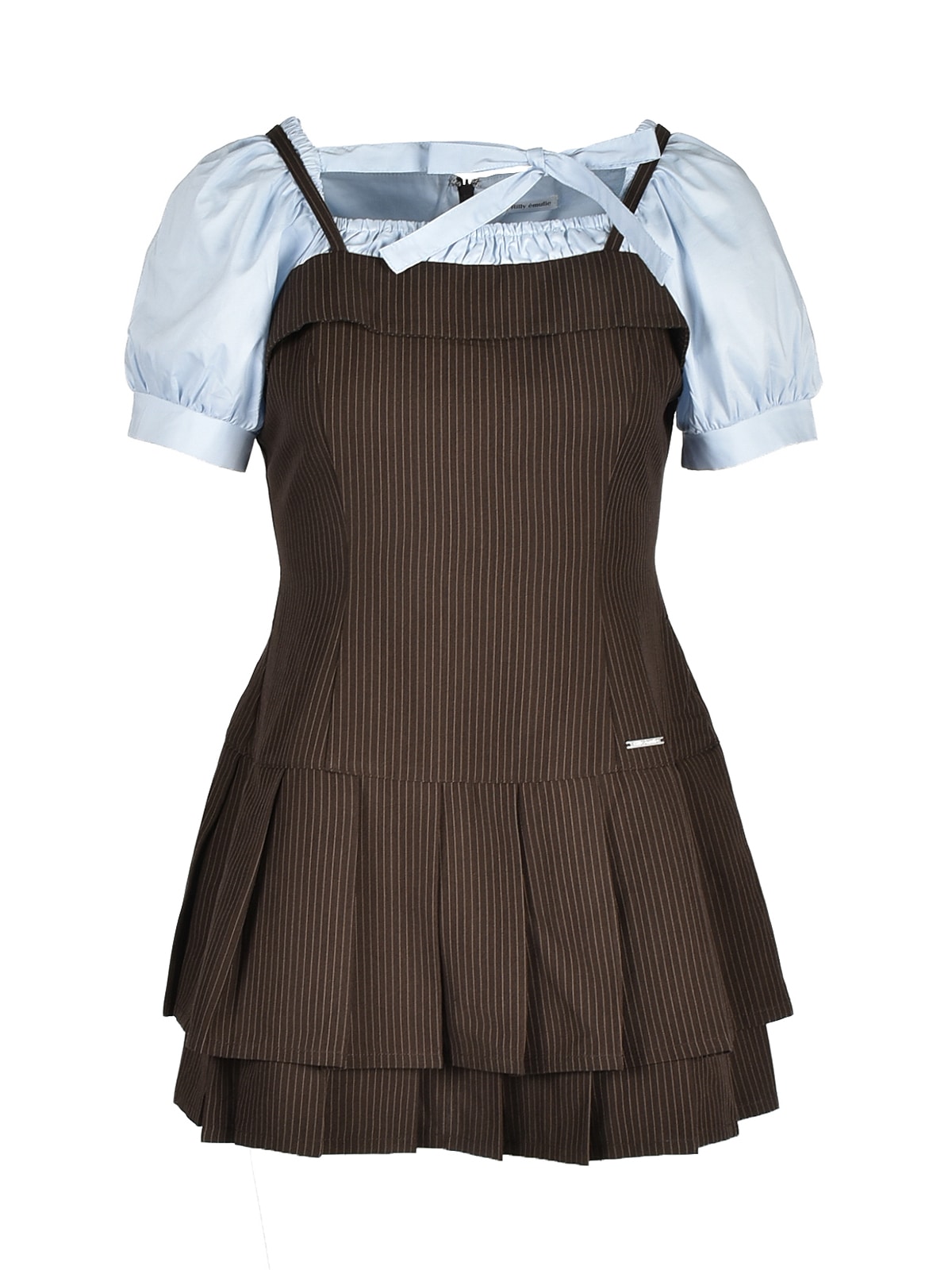 リリーエミュー Double Pleated Ribbon Onepiece Double Pleated Ribbon Onepiece｜evelyn（エブリン）公式通販サイト