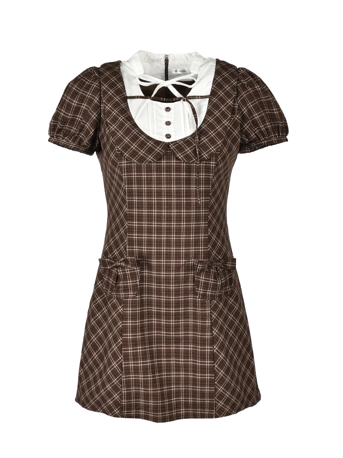Round Collar Ribbon Mini Onepiece｜evelyn（エブリン）公式通販サイト