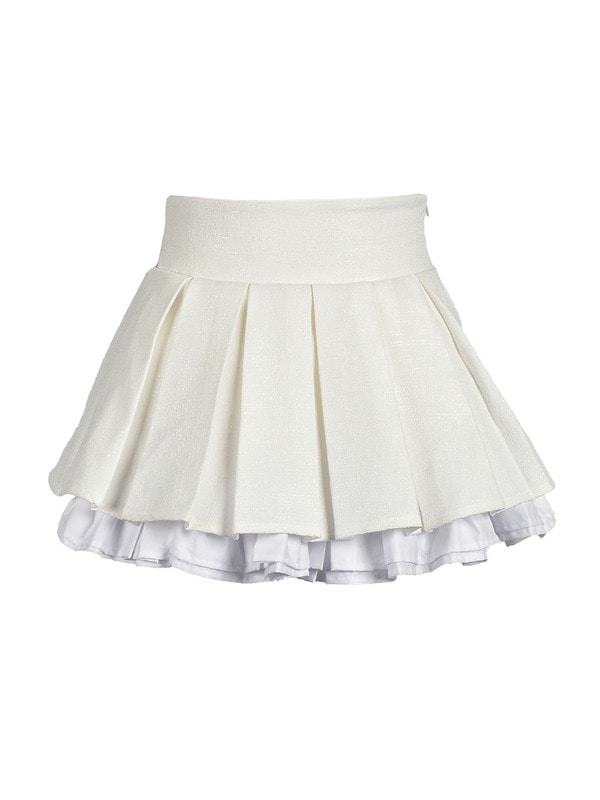 Volume Pleats Micro Skirt 詳細画像 オフホワイト 1