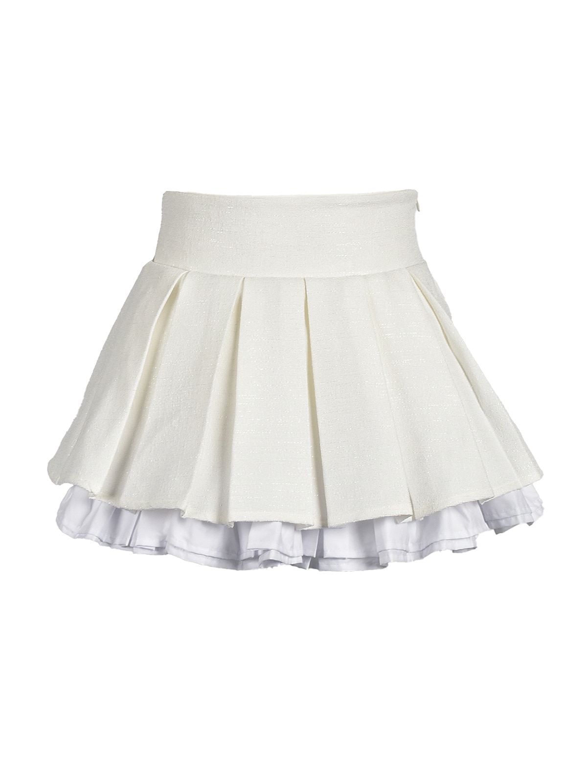 pois hem tulle skirt ポワ　ヘムチュールスカート pois ポワ】hem tulle skirt ホワイト サイズフリー