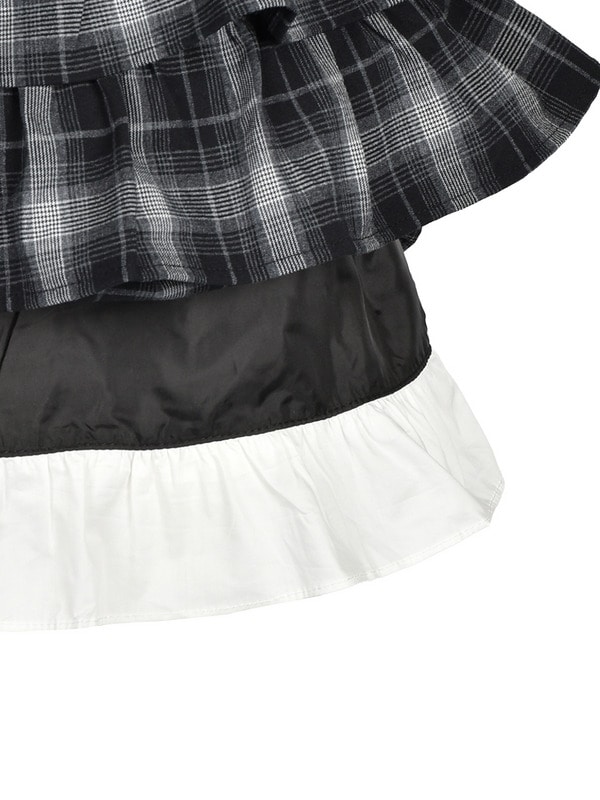 Front Laceup Ribbon Tiered Onepiece  詳細画像 ドット 16