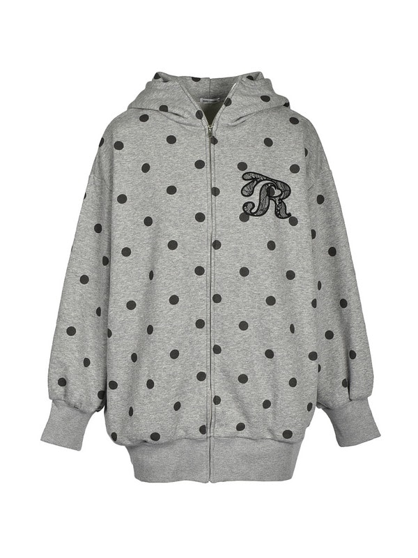 Lapin Dot Big Sweat Parker 詳細画像 グレイ 1