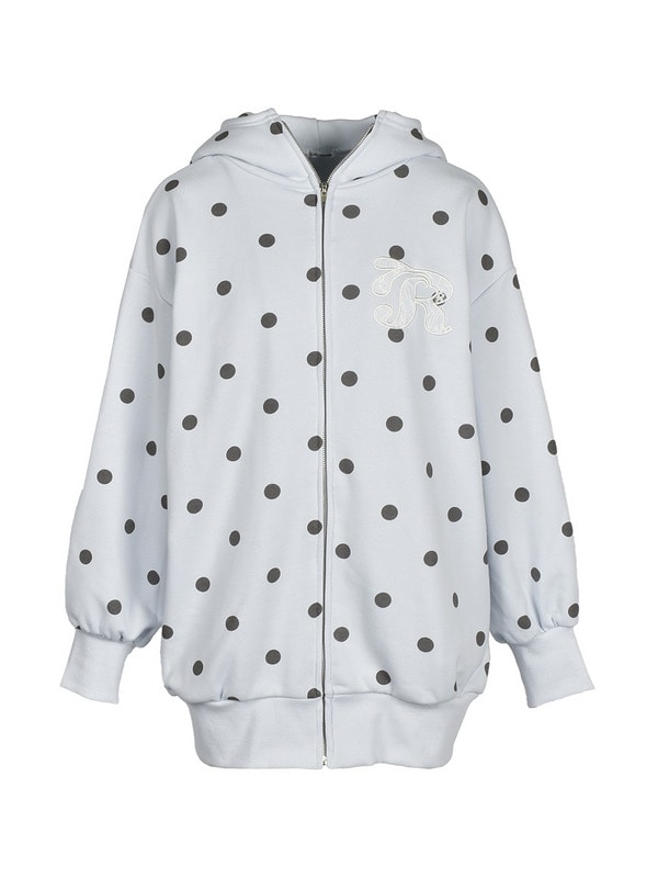 Lapin Dot Big Sweat Parker 詳細画像 サックス 1