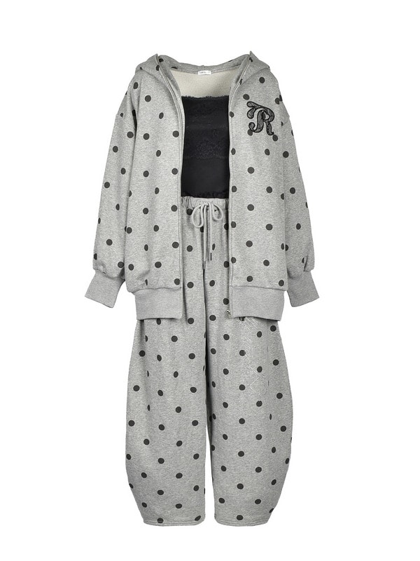 Dot Bijou Balloon Sweat Pants 詳細画像 ピンク 16