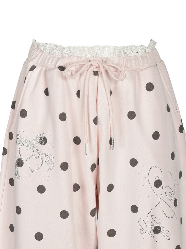 Dot Bijou Balloon Sweat Pants 詳細画像 ピンク 16