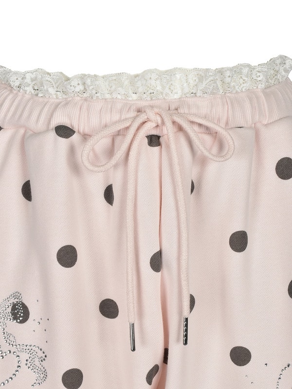 Dot Bijou Balloon Sweat Pants 詳細画像 ピンク 16