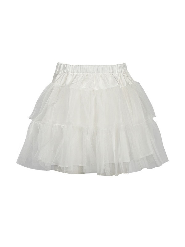 Flower Velvet Peplum Tulle Set 詳細画像 ブラウン 16