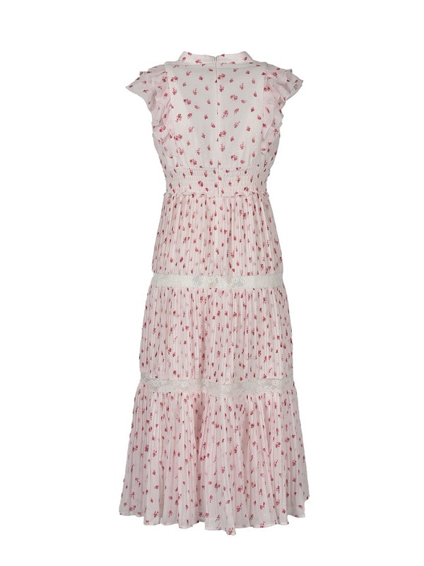 Original Flower Lace Accent Ribbon Onepiece 詳細画像 イエロー 16