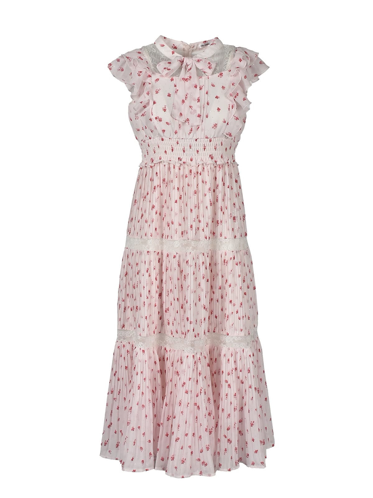 Original Flower Lace Accent Ribbon Onepiece｜Rilly emulie