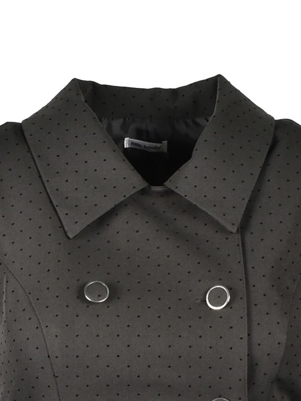 Dot Peplum Trench Coat Setup 詳細画像 ベージュ 16