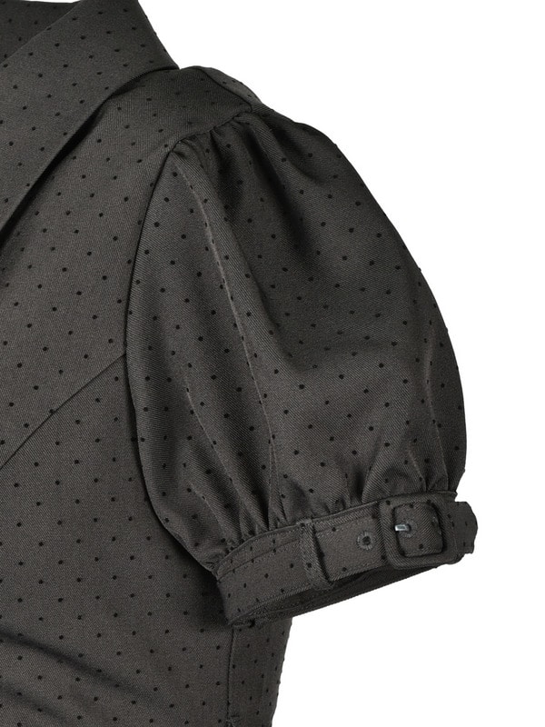 Dot Peplum Trench Coat Setup 詳細画像 ベージュ 16