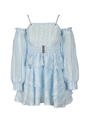 2way Dot Frill Belt Onepiece