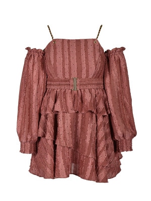 2way Dot Frill Belt Onepiece