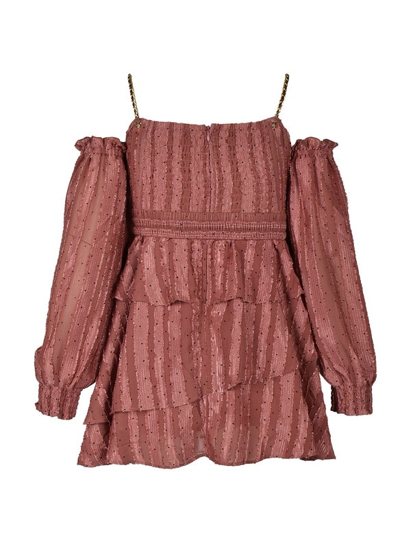 2way Dot Frill Belt Onepiece 詳細画像 ピンクブラウン 16
