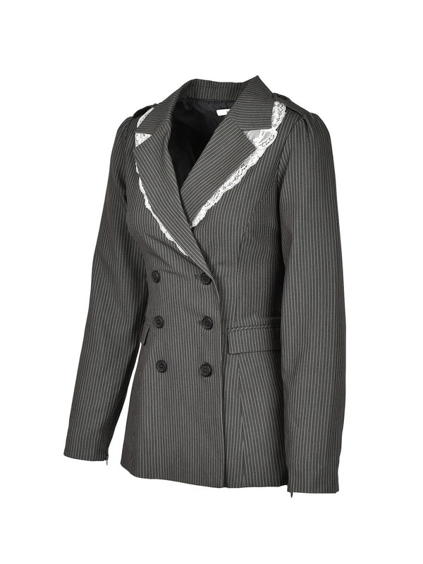 Back Laceup Tailpred Jacket 詳細画像 チャコール 16
