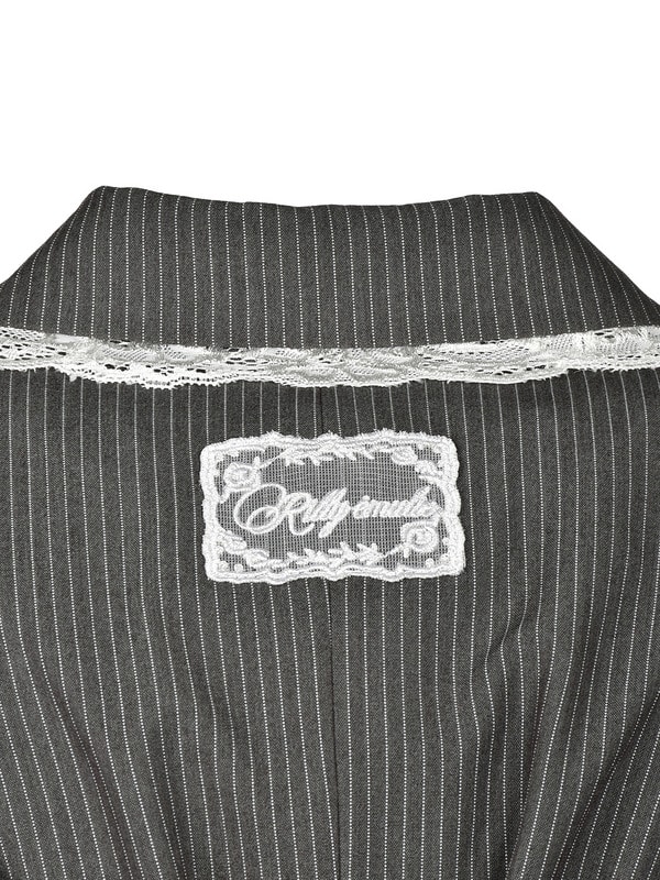 Back Laceup Tailpred Jacket 詳細画像 チャコール 16