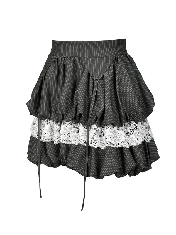 Double Balloon mini Skirt 詳細画像 ブラウン 16