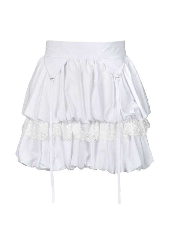 Double Balloon mini Skirt 詳細画像 オフホワイト 1