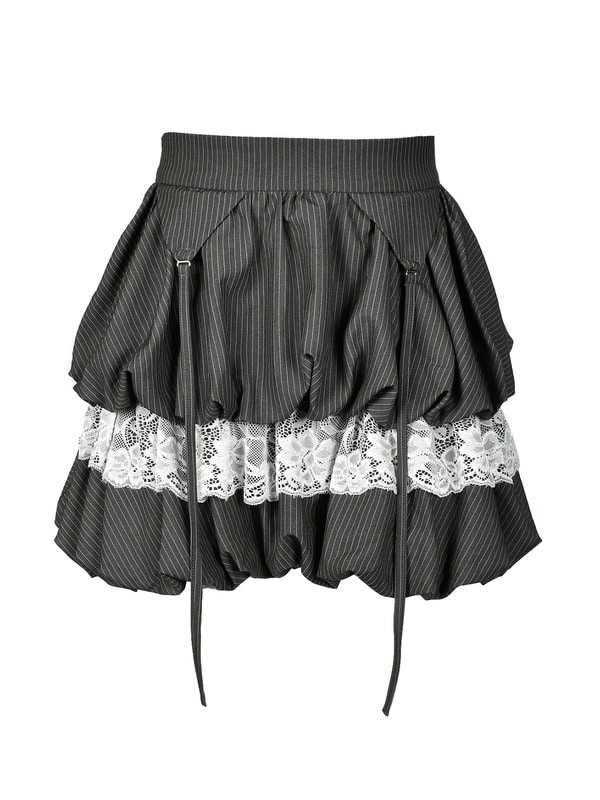 Double Balloon mini Skirt 詳細画像 チャコール 1