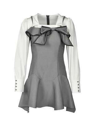 Bicolor Ribbon Irehim Mini Onepiece
