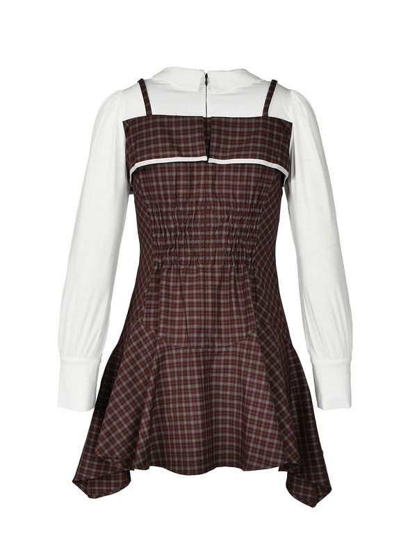 Bicolor Ribbon Irehim Mini Onepiece 詳細画像 ブラウン 16