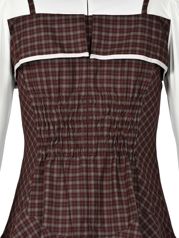 Bicolor Ribbon Irehim Mini Onepiece 詳細画像 ブラウン 16