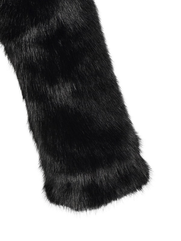 Rose Ribbon Bijou Fur Short Coat 詳細画像 ブラック 16