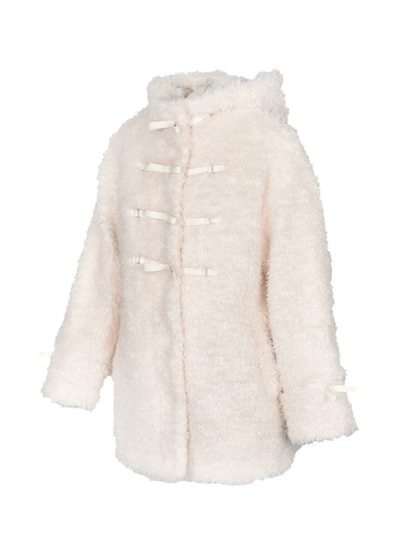 ２way Ribbon Bit Poodle Middle Coat 詳細画像 ピンク 16