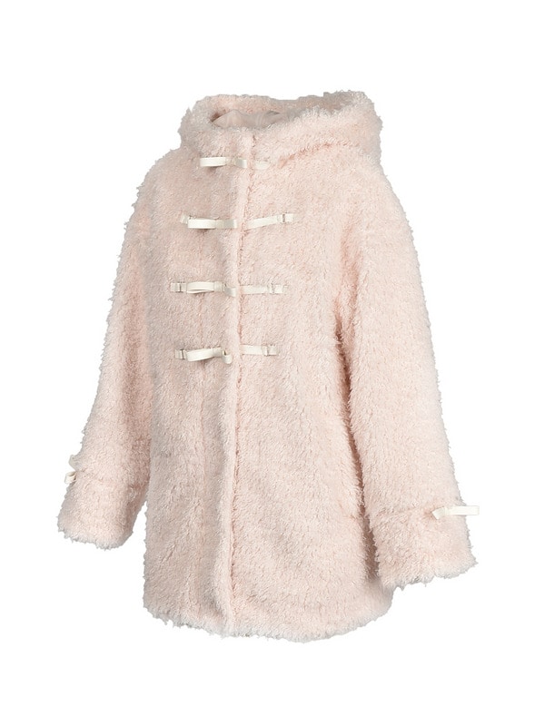 ２way Ribbon Bit Poodle Middle Coat 詳細画像 ピンク 16