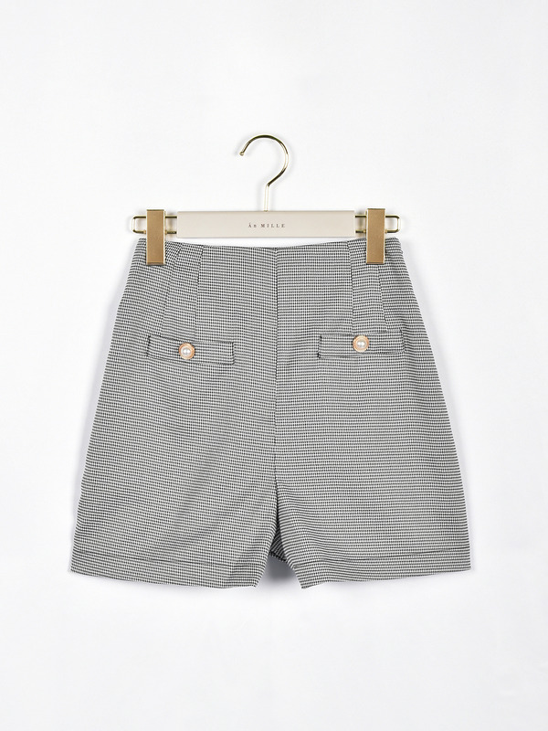 ハイウエストショートパンツ 詳細画像 千鳥 1